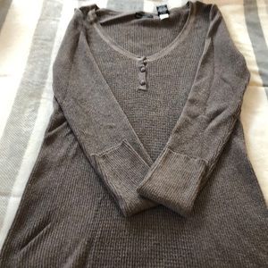 Brown long sleeve top